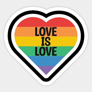 Love is Love LGBT Sticker